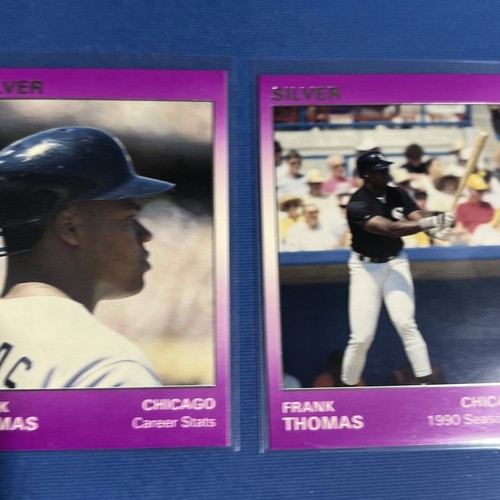 🔥1991 STAR CO. RARE SILVER FRANK THOMAS SET ONLY 400 SETS W/Promo💥Ebay POP 1 - Picture 4 of 23