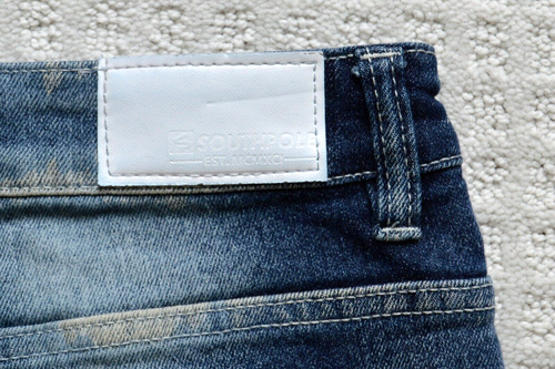 Southpole Jeans Boys Size 14 28x28 Blue Moto Slim Straight Distressed Y2K Skater - Picture 8 of 14