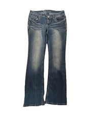Anya Women’s Jeans denim Blue 11-12 Bootcut Jeans With Embroidery