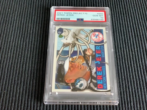 2021 TOPPS PROJECT 70 #660 DEREK JETER / GREG CRAOLA SIMKINS *PSA 10 GEM MINT*