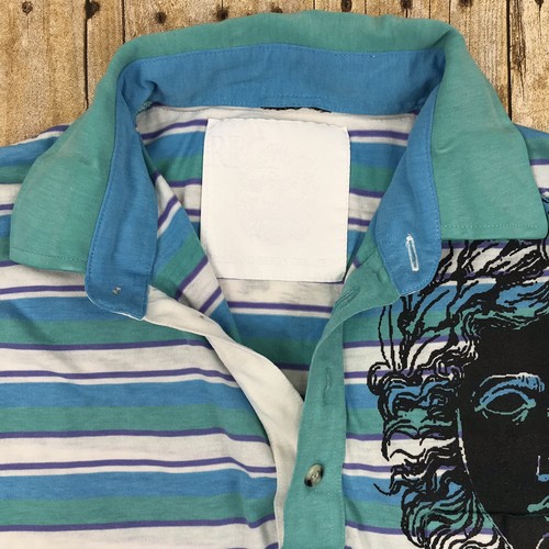 Rolland Berry Polo Shirt Striped Vintage Mens Medium - 第 5/8 張圖片
