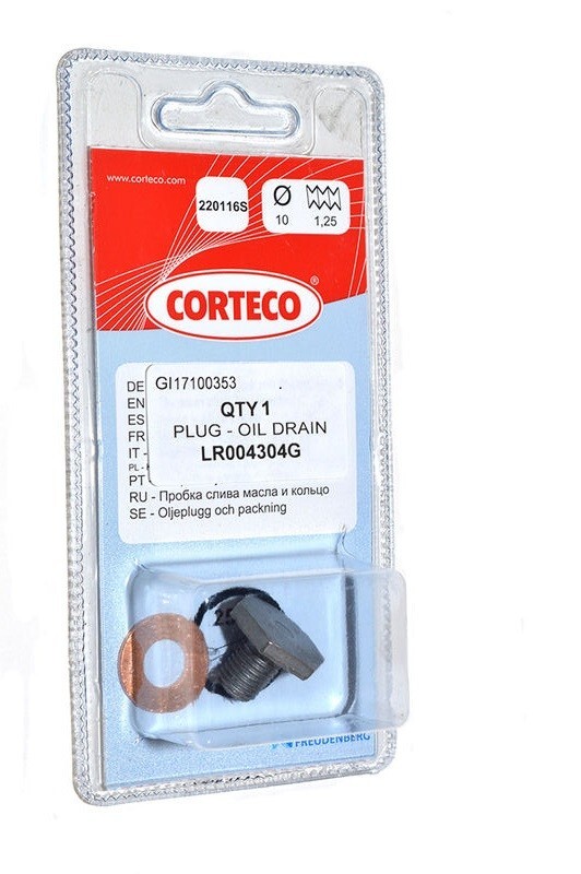 LR004304G ENGINE SUMP PLUG & WASHER FREELANDER 2 2.2LTR DIESEL HEAD