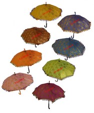 Lot Vintage Decorative Indian Embroidered Parasol Wholesale Sun Shade Umbrella