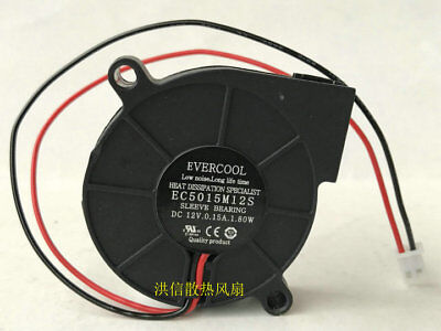 EVERCOOL EC5015M12S 12V 0.15A 1.80W 2-wire Turbo Blower Cooling Fan | eBay