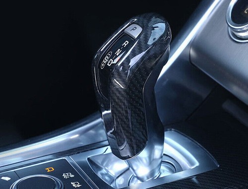 For Jaguar E-PACE 18-20 ABS Carbon Fiber Central Console Gear Shift Knob Cover - Picture 10 of 10