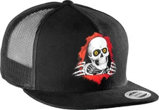 Powell Peralta RIPPER Snapback Skateboard Trucker Hat BLACK