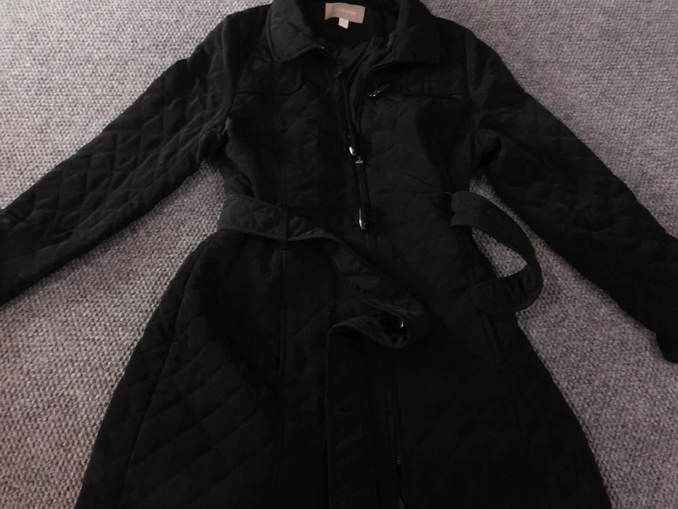 Croft and Barrow Womens Jacket Medium Black trench coat - Image 4 of 4