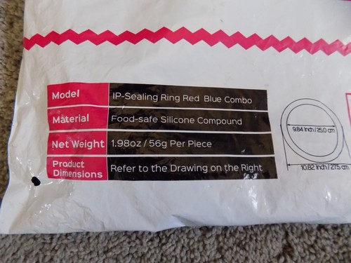 Instant Pot Silicone Sealing Rings 5 & Quart Sealing Rings Food-Grade - Picture 2 of 4