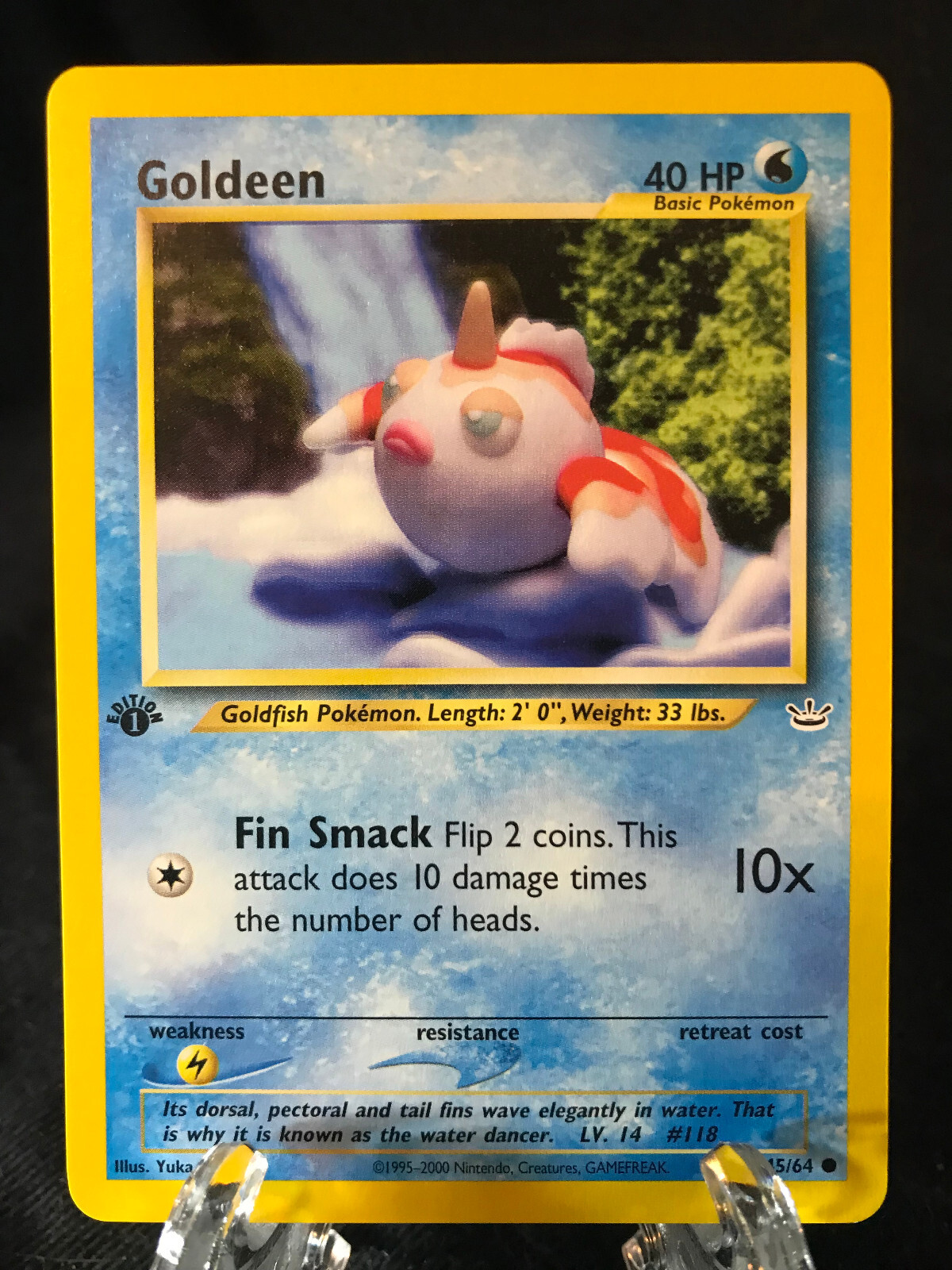GOLDEEN 45/64 Neo Revelation 1st EDITION Pokémon TCG WotC NM Never Played!
