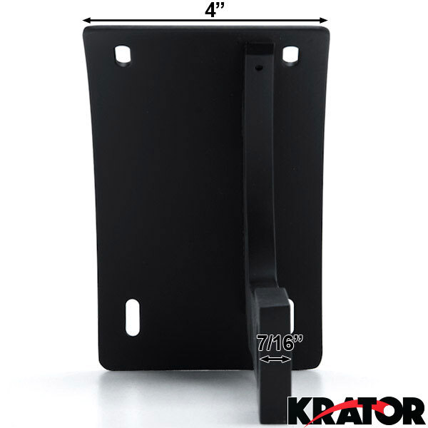 CNC Black Axle Swing Arm Mount License Plate Tag Bracket