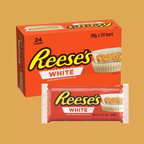 Tazze burro di arachidi cioccolato bianco Reese's 24 barrette 39,5 g ciascuna - Foto 4 di 5