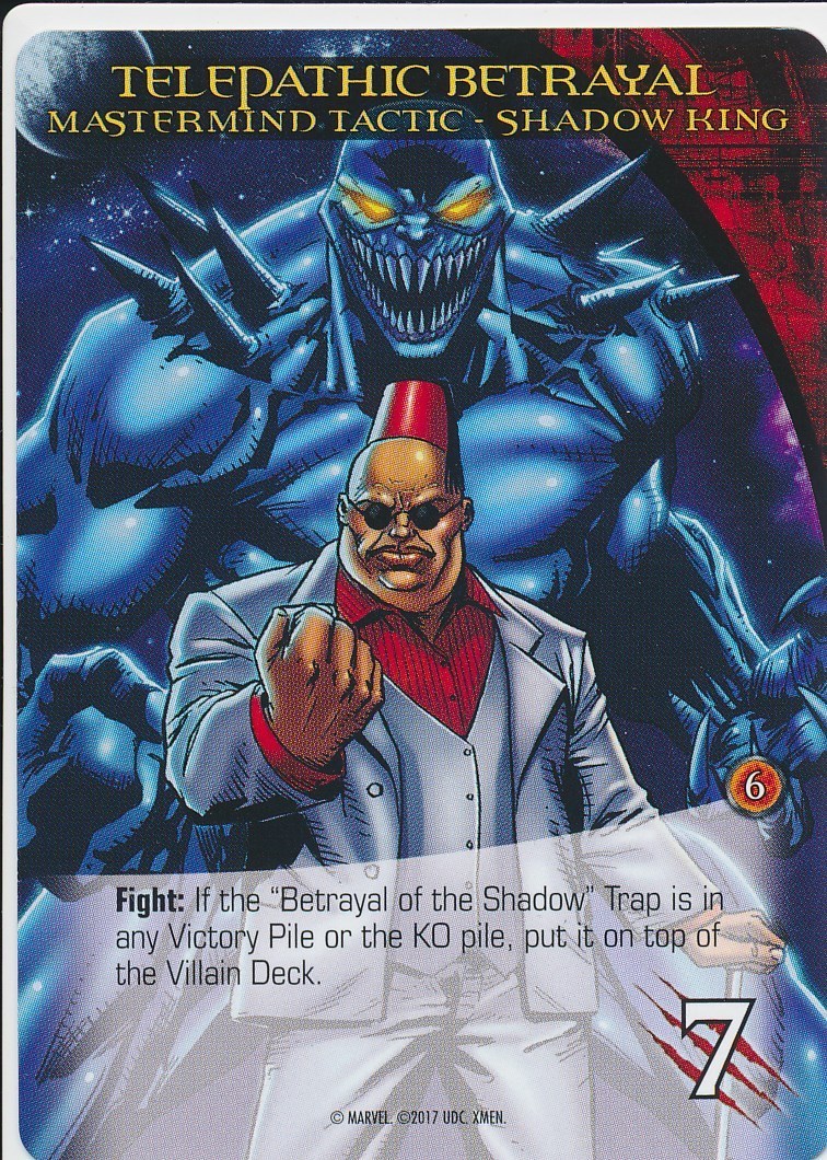 SHADOW KING Upper Deck Marvel Legendary X-MEN MASTERMIND TACTIC