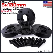 4Pc 30 mm Thick HUB CENTRIC WHEEL SPACER 5X130 CB 71.5mm 14x1.5 FIT Porsche Audi