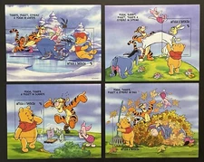 ANTIGUA A YEAR WITH WINNIE THE POOH AND FRIENDS 4 DISNEY STAMPS SS 1998 MNH 1