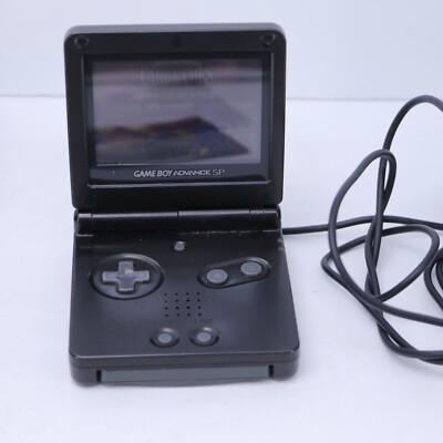 WORKING Nintendo Gameboy Advance SP GBA Graphite Black | eBay