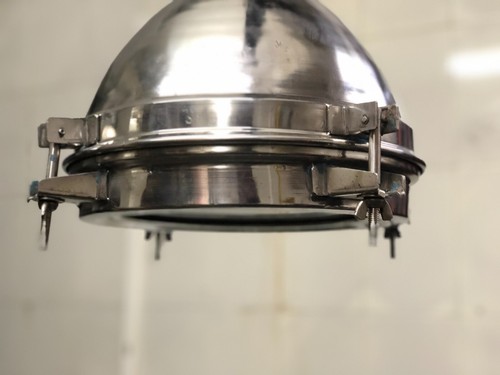 Retro Stage Steel and Brass Metal Industrial Old Ceiling Pendant Light Fixture - 第 7/9 張圖片