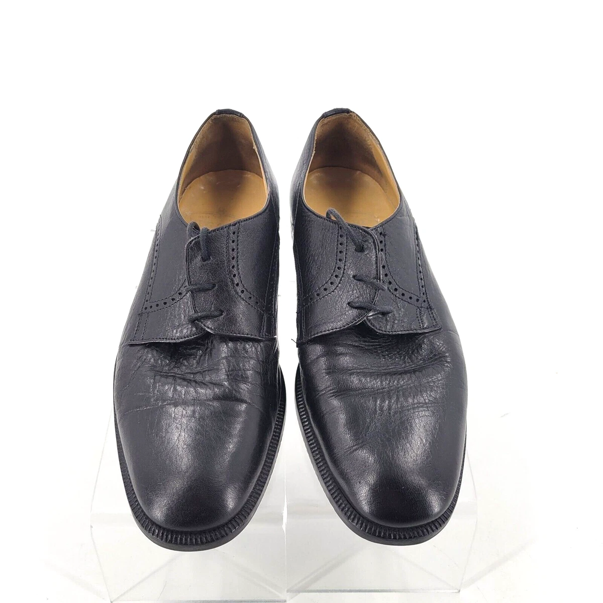 Leather Dress, Formal 1980s Vintage Shoes for Men for sale  display picture 1