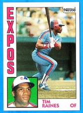 Tim Raines  # 370 - 1984 Nestle Montreal Expos (nrmt)  D