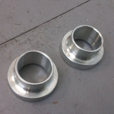11'' 5x4.75 Std Early Ford Disc Brake Rotor Bearing Adapters Pair GM Conversion 