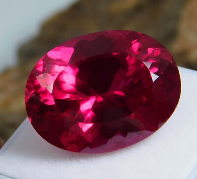 Certified Natural Mozambique Red Ruby 26.90 Ct Oval Shape Stunning Gemstone