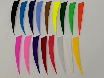 Archery Past 4'' Shield Feathers - 12 Pack, RW or LW