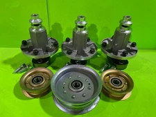 John Deere L120 L130 48" Mower Deck Spindles and Idler Pulleys
