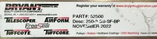 250-3-SS-SF-BP BRYANT TELESCOPER TAKEUP  52500
