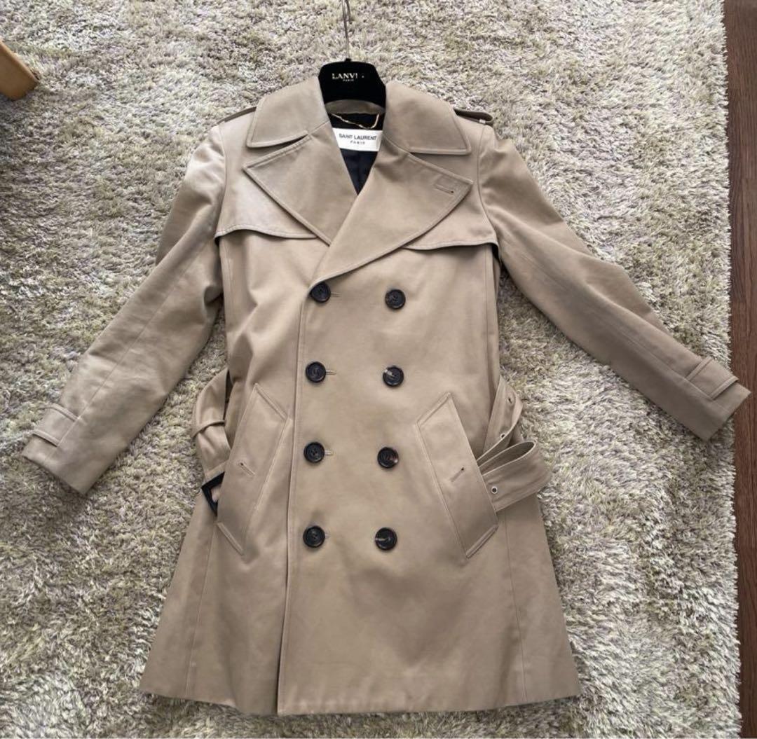 SAINT LAURENT トレンチコート HEDI SLIMANE SZ36 SAINT LAURENT Trench coat HEDI SLIMANE SZ36 | eBay