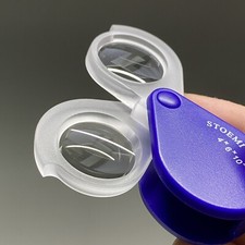 Quality Folding Jewelers Loupe Pocket Magnifier 4  6   10 . Analog Zeiss D36