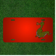 Dragon Green Chinese Car Personalized Front License Plate Car Tag Dragon Green Chinese Car Personalized Front License Plate Car Tag