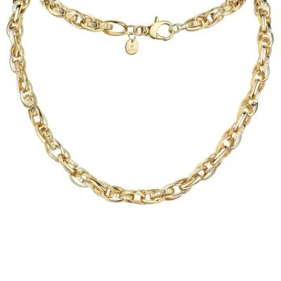Luxus Kette Gold vergoldet 24 Karat Messing Damen Herren WASSERFEST K6151DS - Bild 1 von 4
