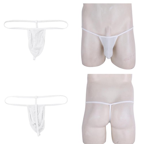 Mens See Through Mesh Bulge Pouch G-string Thong Low Rise Briefs Underwear - 第 31/59 張圖片