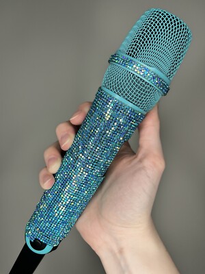 Aqua AB Rhinestone Wireless Professional Microphone + Receiver System G-MARK