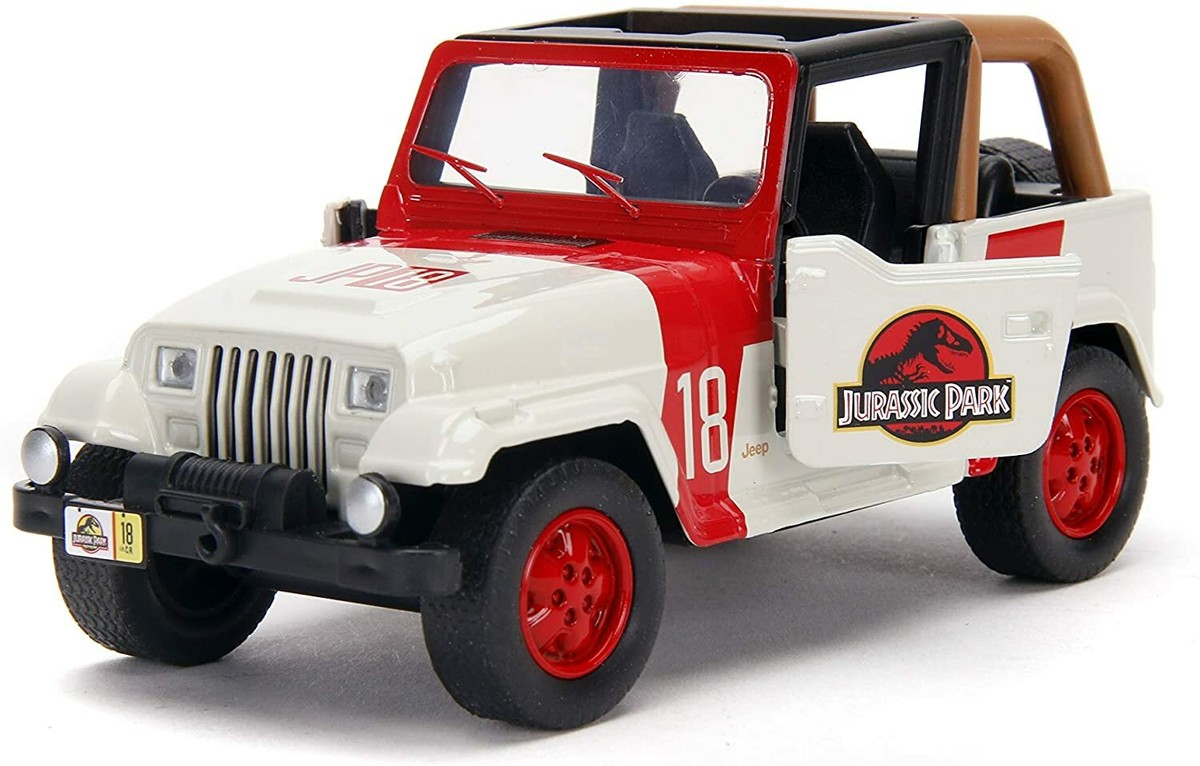 New JADA JURASSIC WORLD JEEP WRANGLER 1/32 Scale DIECAST