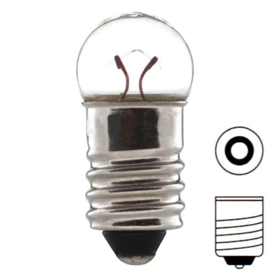 LAMPADINA LAMPADA 6V 2.4W E10 LUCI BICI FANALE AUTO MOTO CYCLO VINTAGE UNIVERSAL