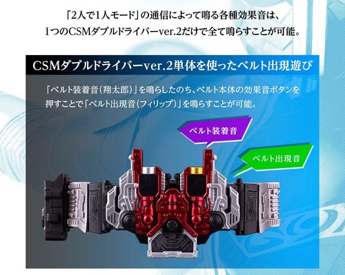 NEW CSM COMPLETE SELECTION MODIFICATION Double Driver ver.2 Kamen Rider W