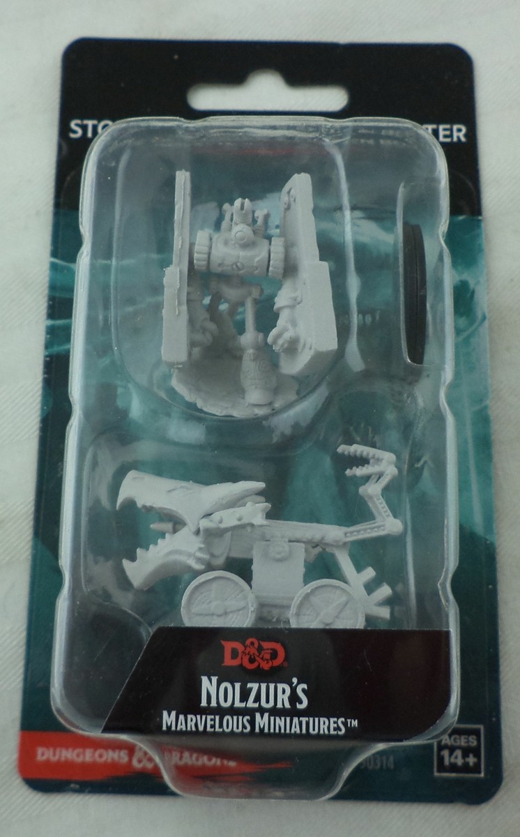 D&D Nolzur's Marvelous Miniatures: Stone Defender & Oaken Bolter - Unpainted Fantasy Figures