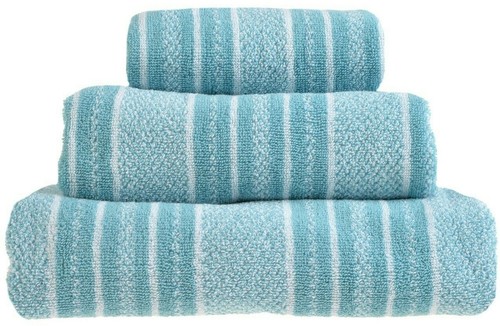 Spot & Stripe Towels 100% Cotton Hand Bath Towels Sheet Luxury Soft Bathroom Set - Picture 17 of 33