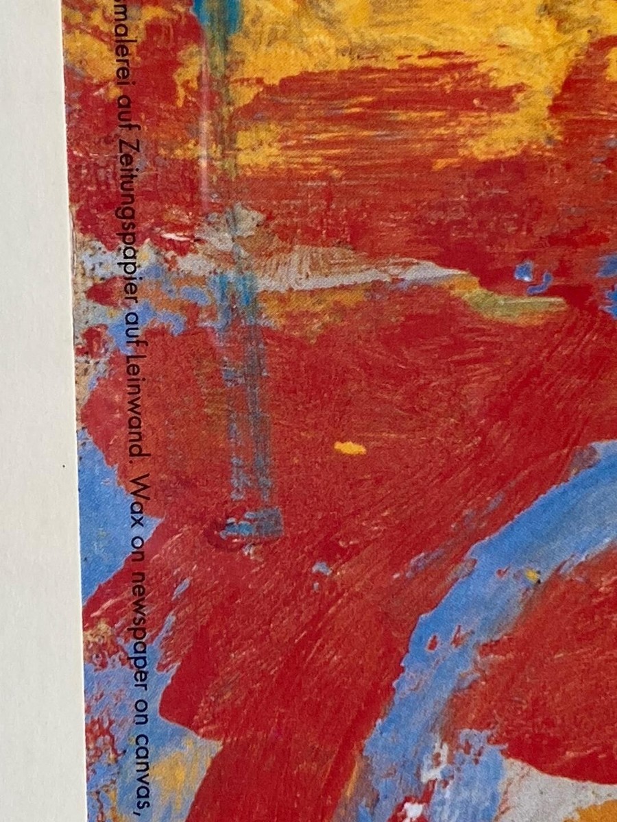 Jasper Johns - Zero Nine Wax on the newspaper on canvas Poster