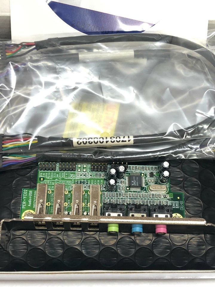 AAEON TF-PER-U00A AC97 Audio Daughter + USB Board PER-YC02 1907YC0201 Mini-PCI - Image 2 of 4