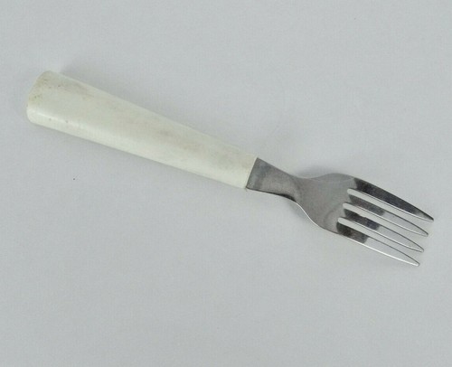 Bozo The Clown Child's Fork White Handle 5.75-Inch Long - Picture 3 of 5