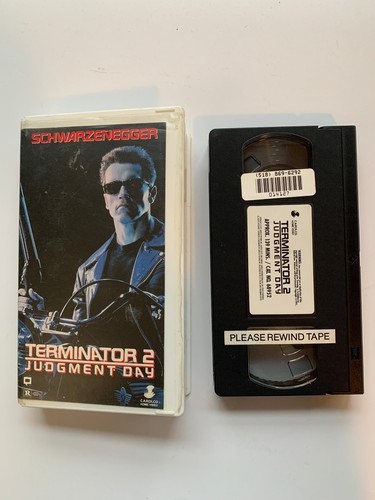 Terminator 2 Judgment Day VHS Tape Arnold Schwarzenegger - Picture 2 of 4