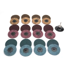 31Pcs 3inch Nylon Sanding Disc Quick Change Surface Conditioning Roll Lock Tool