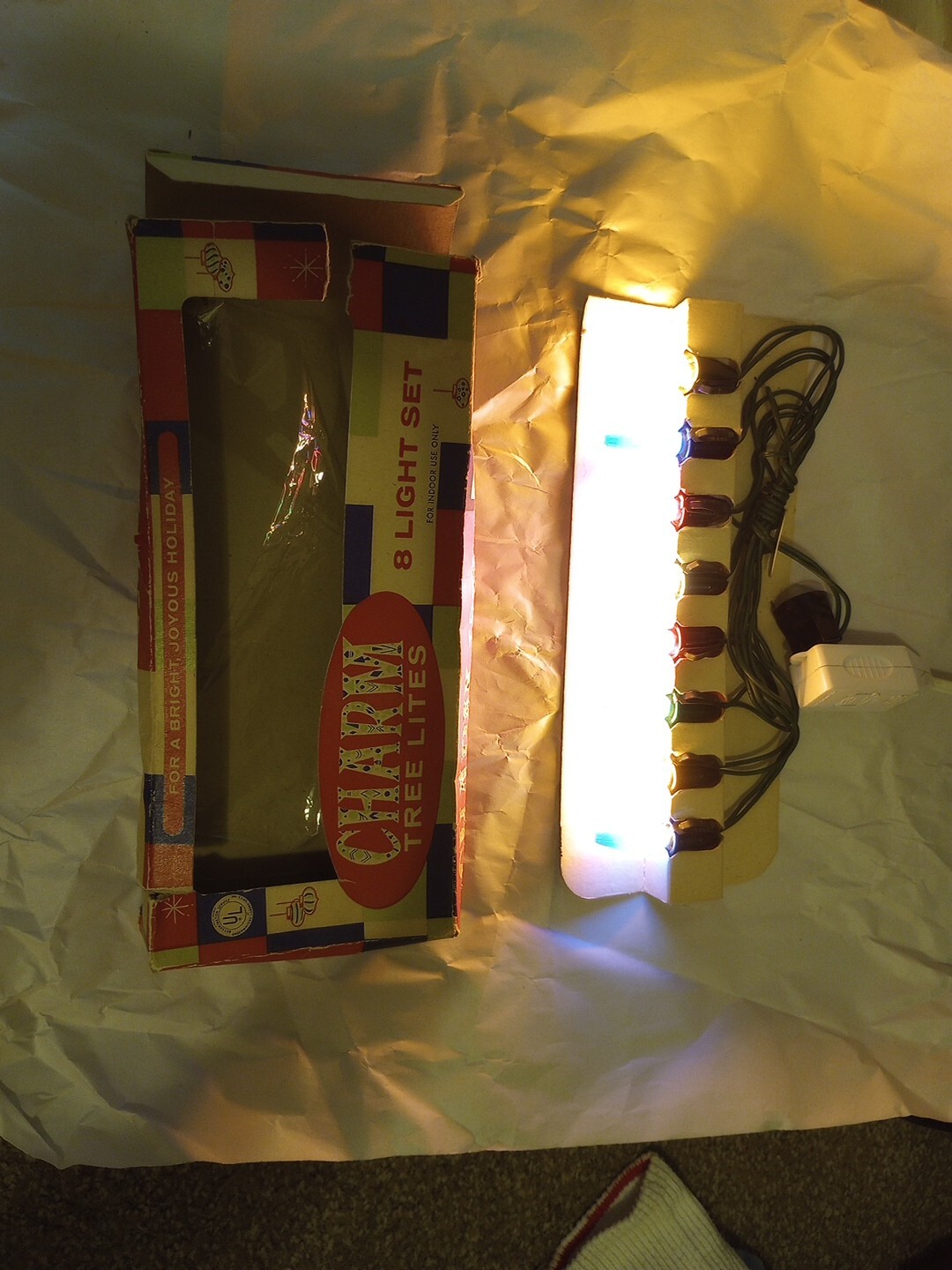 Vintage Charm Tree Lights Indoor Use C6 Christmas Holiday Noma? String