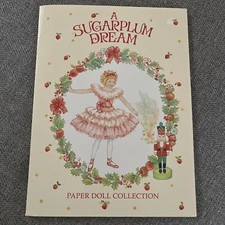 VINTAGE UNCUT 1990 SUGAR PLUM DREAM PAPER DOLL RARE LASER REPRODUCTION