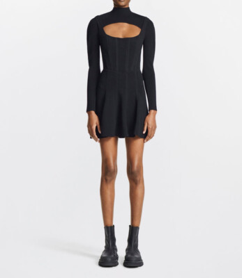 Dion Lee Stirrup Corset Mini Dress Black Size S