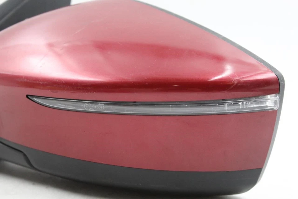 Espejo retrovisor eléctrico rojo del lado izquierdo del conductor para Nissan Versa 15-18 OEM #33299 Foto 3 de 4