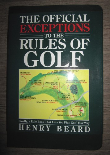 Leather book, The Official Exceptions to the Rules of Golf by Henry Beard, 1992 - Picture 1 of 12