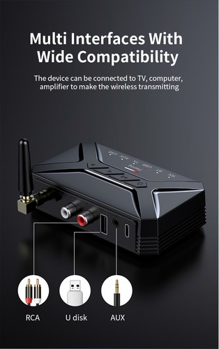 Bluetooth 5.1 Audio Transmitter&Receiver 2 in1 Adapter RCA/AUX - Afbeelding 17 van 22