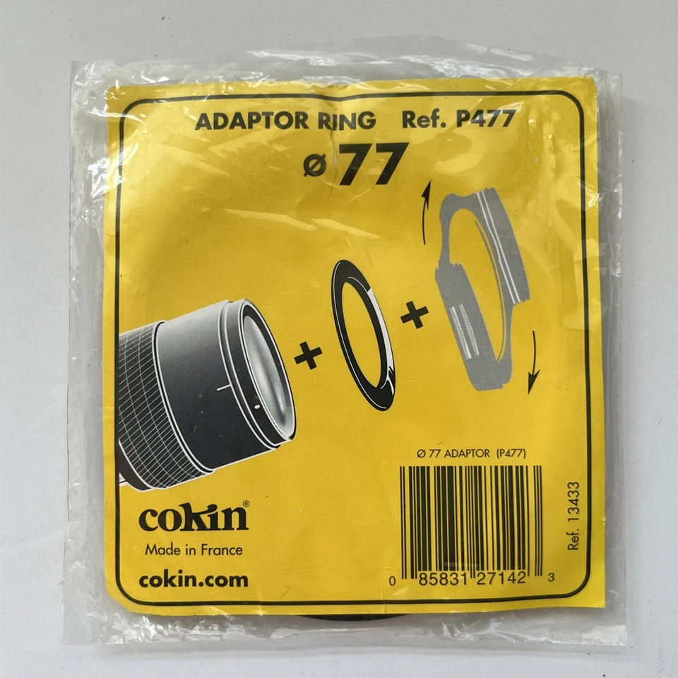 Anillo Adaptador Cokin Serie P 77mm P477 Hecho en Francia Sistema Rosca a P Cámara Foto 2 de 4